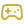Golden video game controller icon.