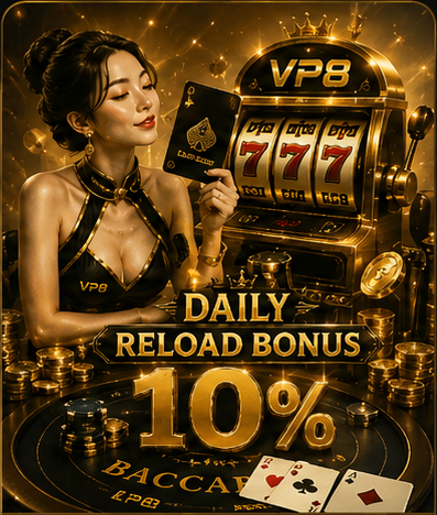 10% daily reload bonus for VP8MY casino players