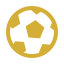 Simple gold football icon.